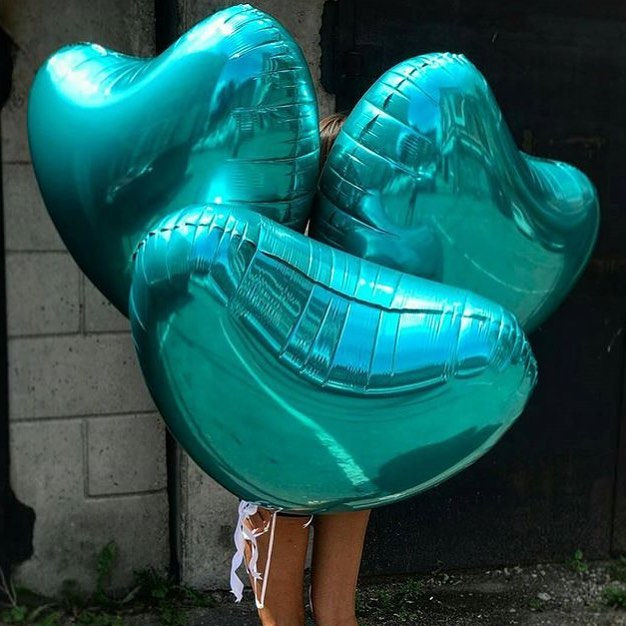 Миниатюра: Шар "Сердце", цв. Ассорти (18"/46 см), с гелием