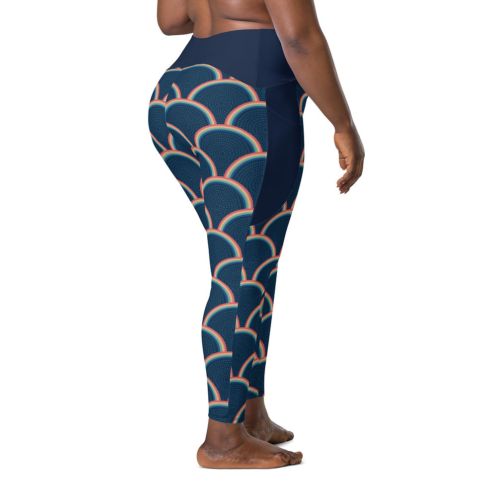 Indexkép: #szivárványpikkely sport leggings zsebekkel