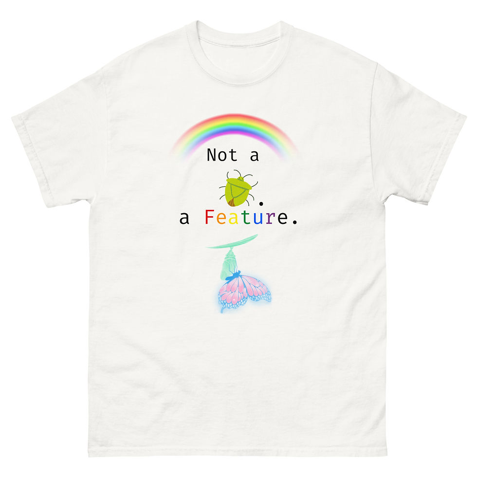 Indexkép: Not a bug. A Feature. Trans Edition. Unisex classic tee