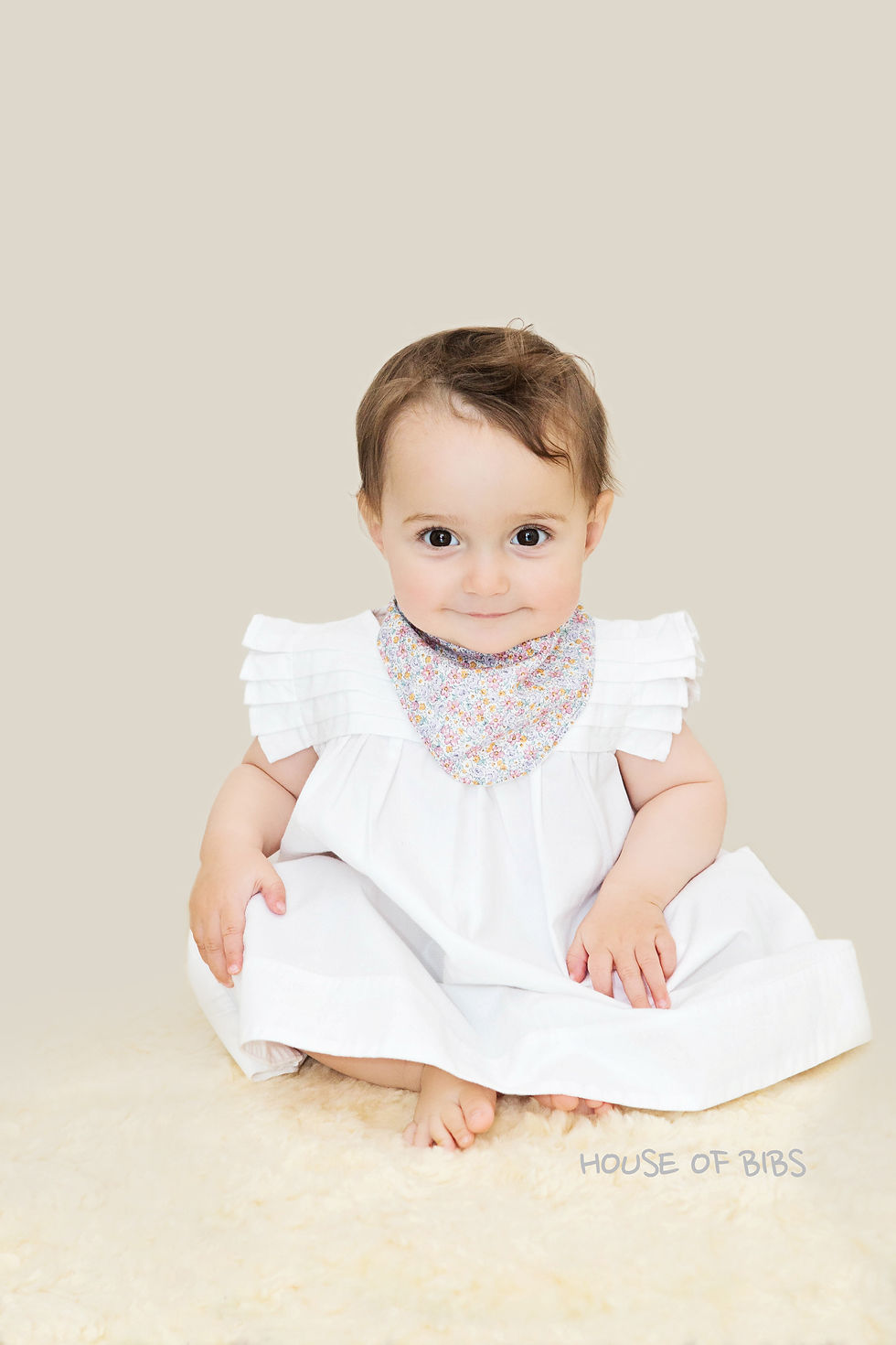 Dribble bib - Spring garden