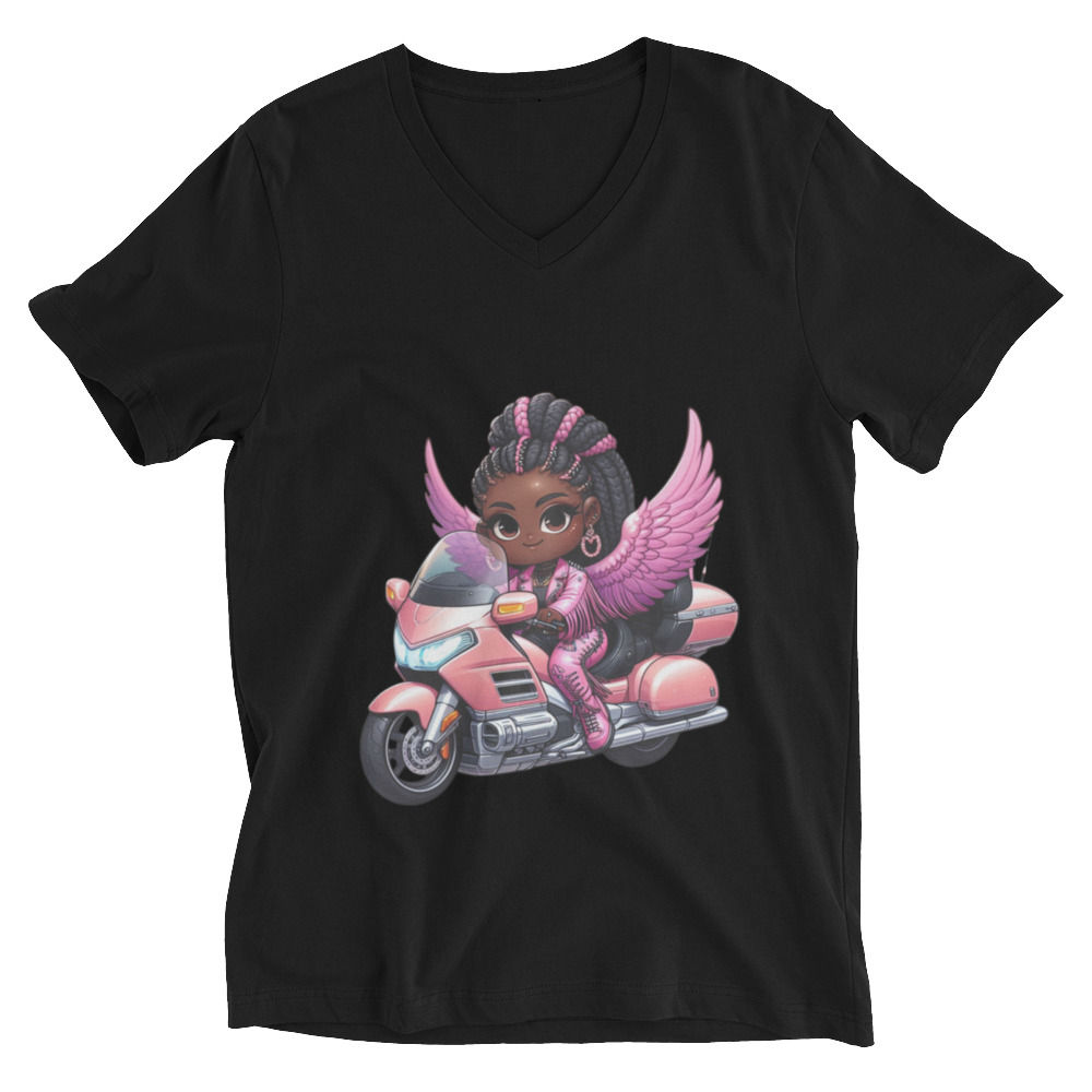 Angel Sleeve V-Neck T-Shirt