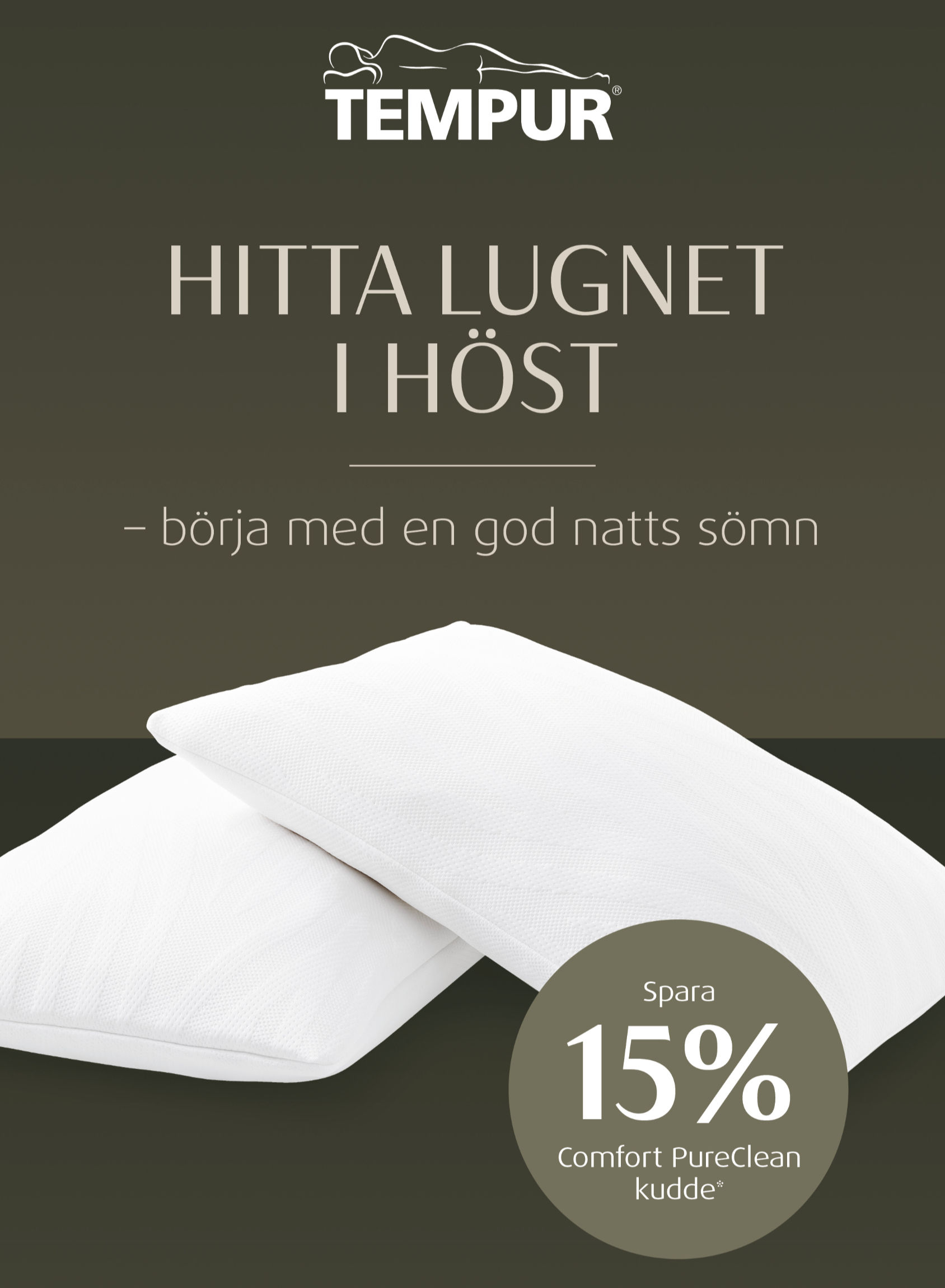 Tempur Comfort PureClean-kudde
