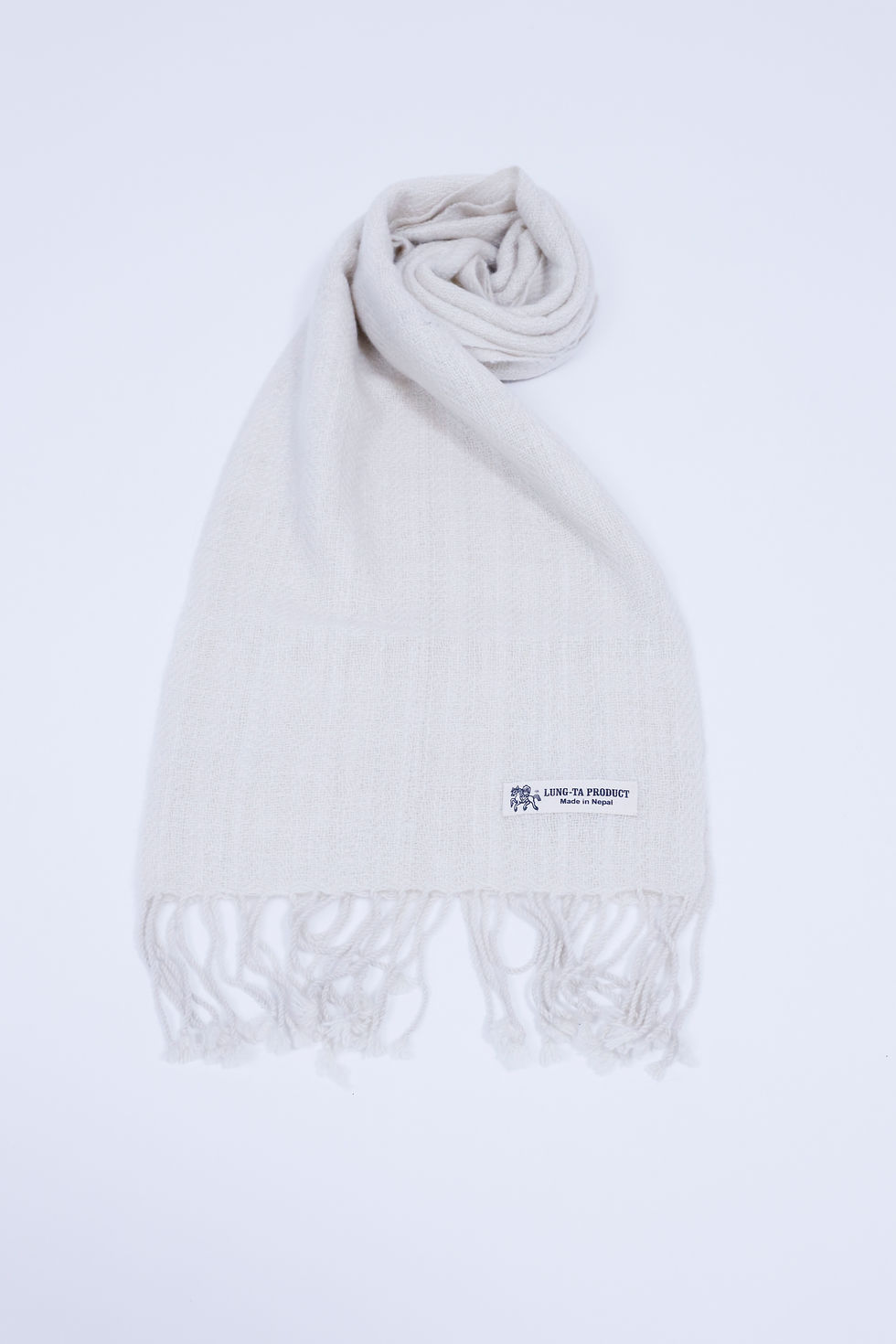 サムネイル： パシュミナ100％マフラー（手紡ぎ・手織り 26cm×170cm）