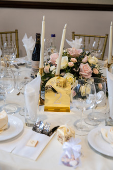 Elegant wedding reception styling in Hertfordshire