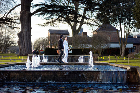 Natural candid moment between the couple