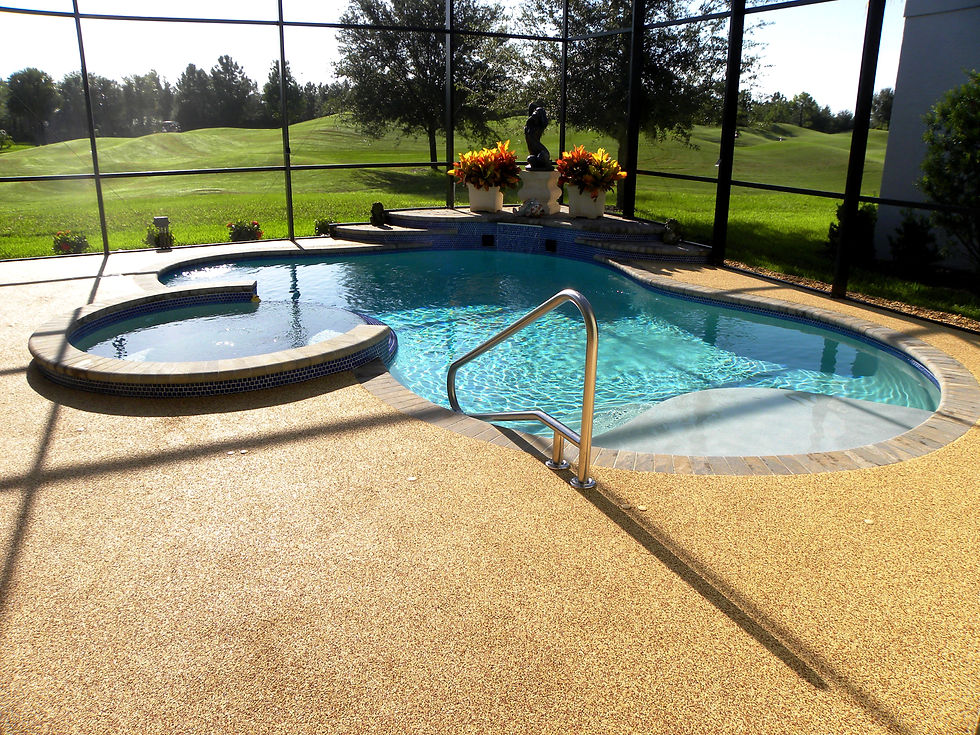 Rubber Coating for Concrete Pool Decks