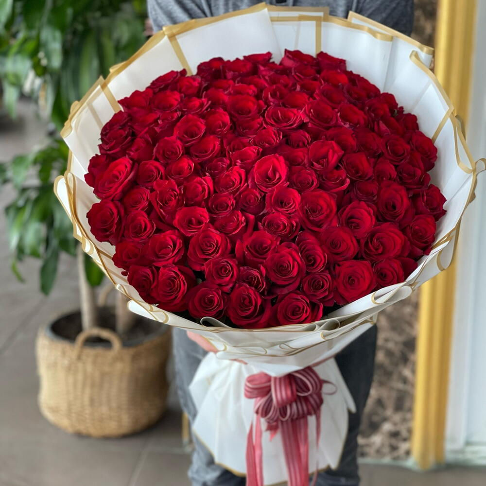 101 Red Passion Rose Bouquet
