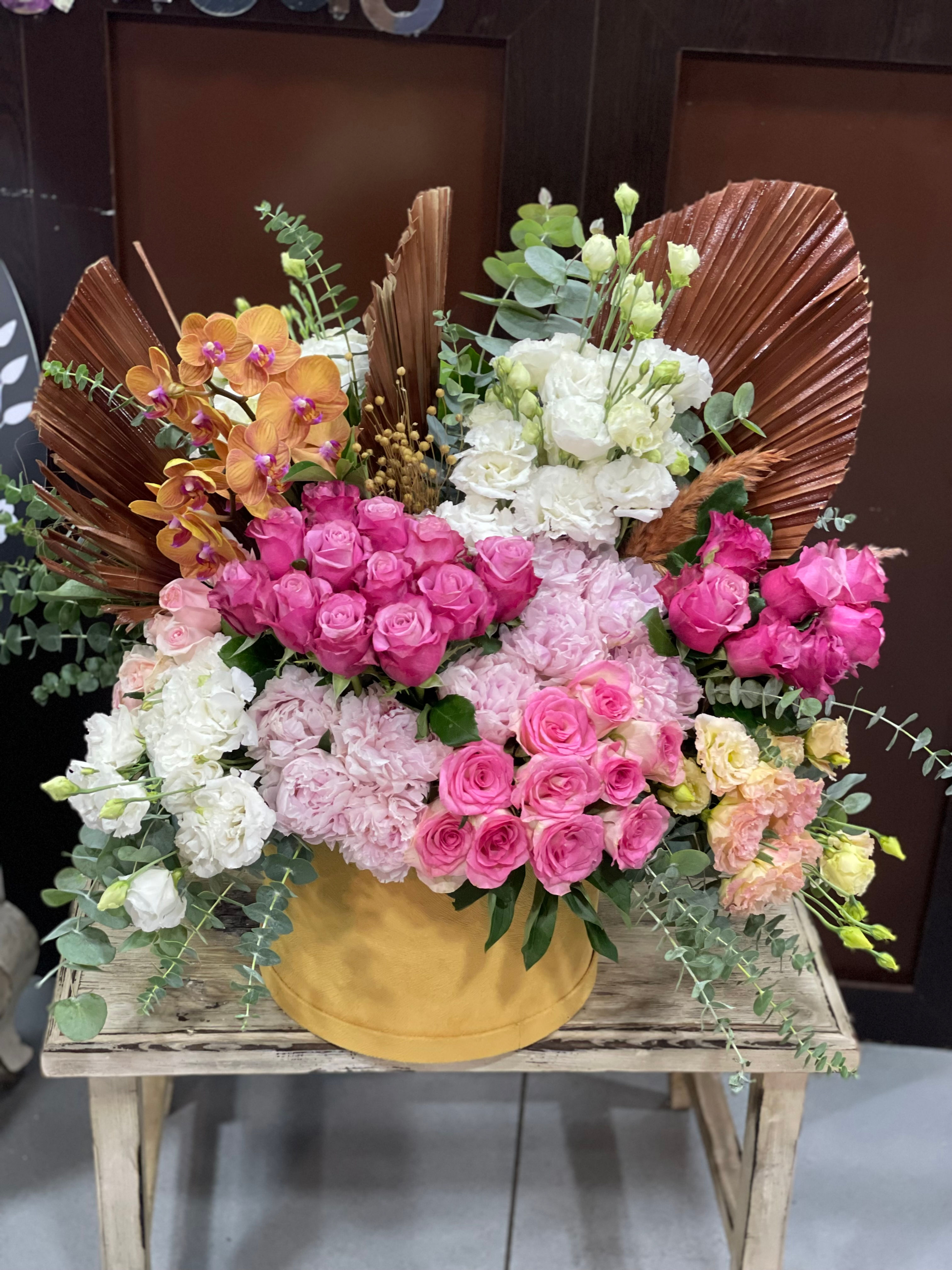 Butterfly's Dream Colorful Roses in a Box