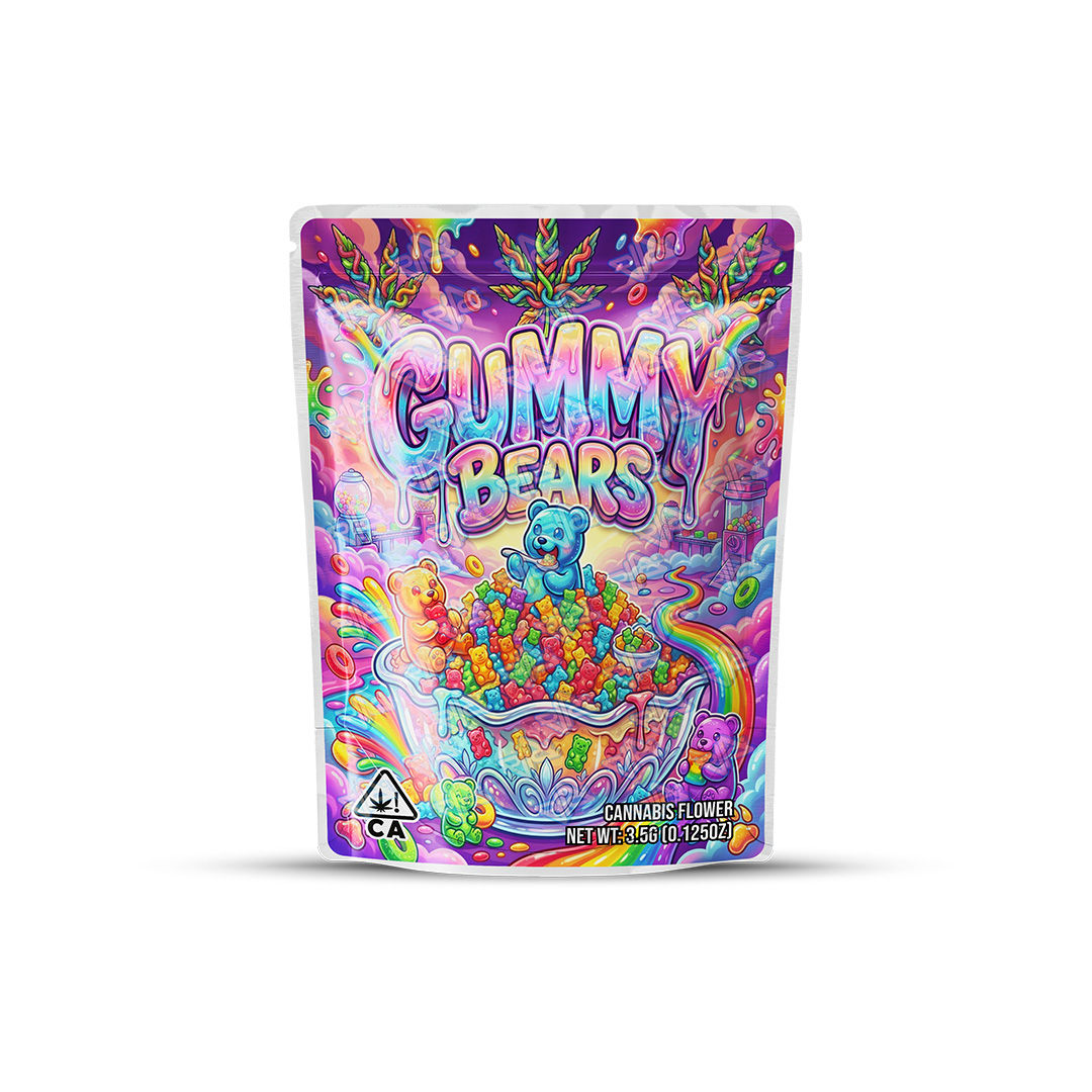 Gummy Bears Cali Packs - Strain Labels Pre-Applied