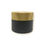 Thumbnail: 30 X 100ml Black Glass with Bamboo Lids - JARS ONLY