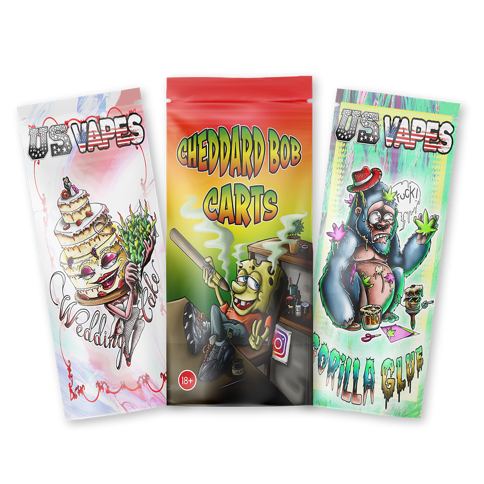 Packs & Prints Custom Printed Vape pen & Vape Cart Mylar Pouches