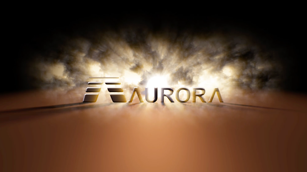 AURORA logo 3D animation