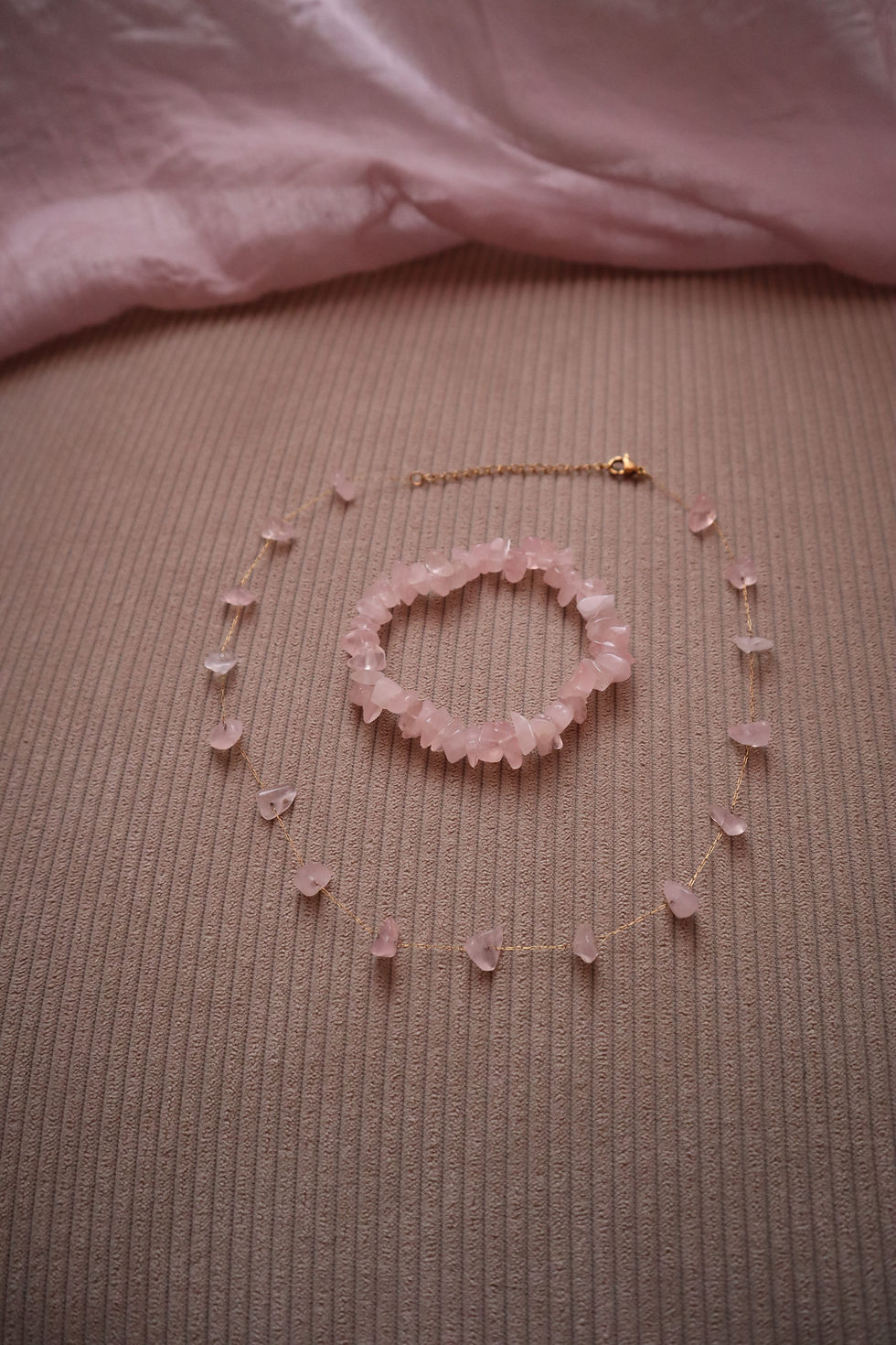 Miniaturbild: Rosenquarz Armband 