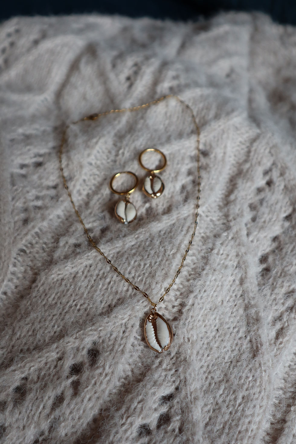 Miniaturbild: Vergoldete Muschel Halskette