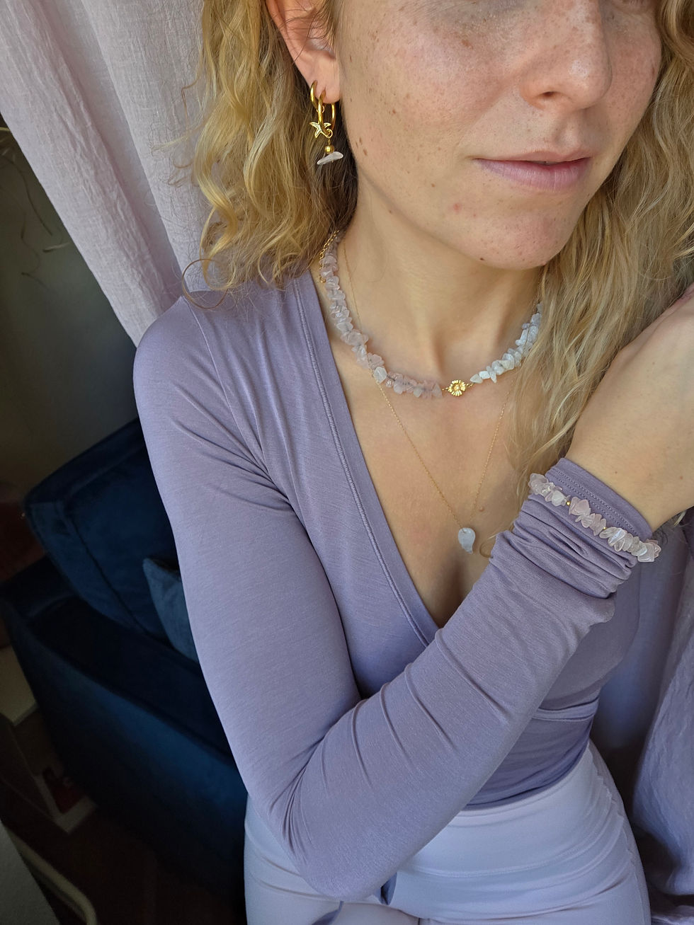 Miniaturbild: Rosenquarz Armband 