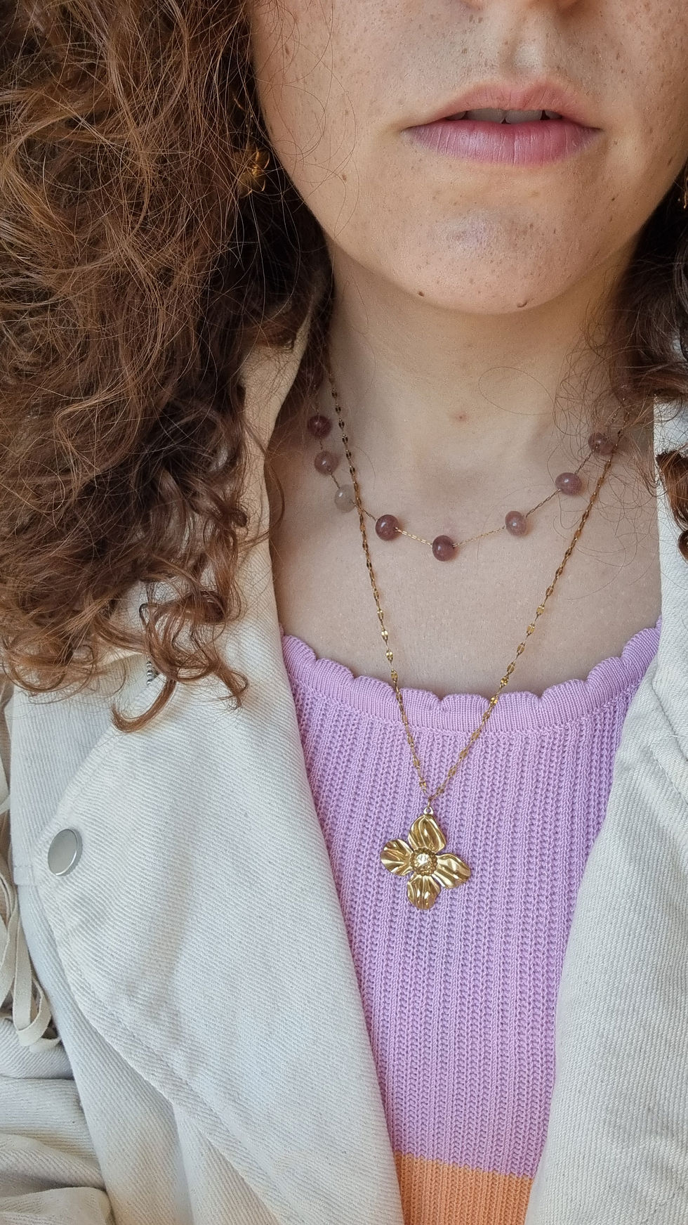 Miniaturbild: Blumen Halskette