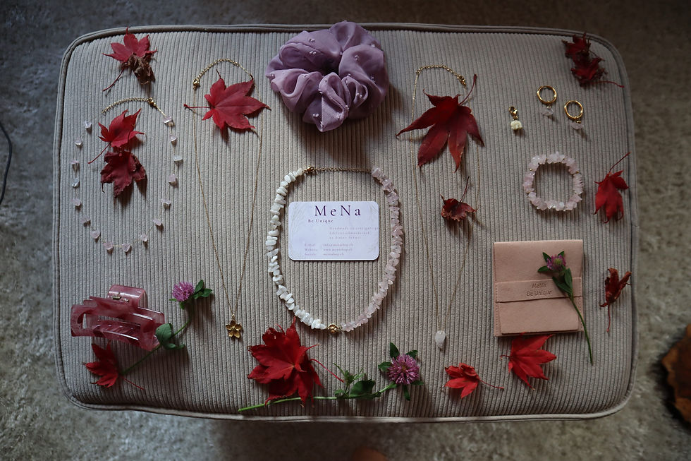 Miniaturbild: Fairy Rosenquarz Halskette 