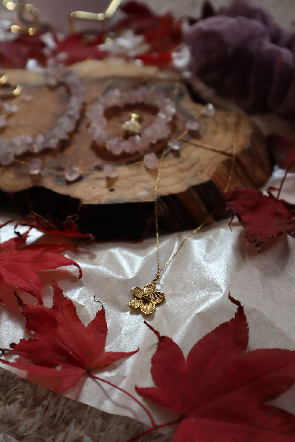 Miniaturbild: Fairy Blumen Halskette 