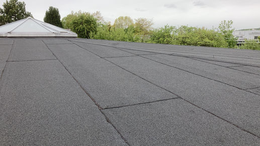 Flachdachabdichtung mit Bitumenbahnen