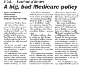A Big, Bad Medicare Policy