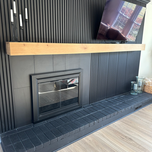Black Fireplace 