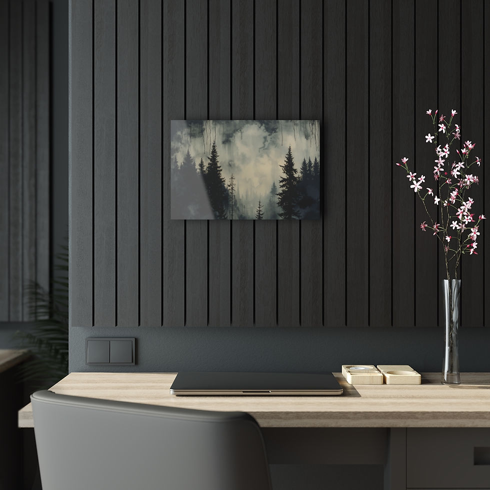 Thumbnail: Pacific Shadows: A Scandinavian Reverie Acrylic Prints 14" x 11" and 18" x 12"