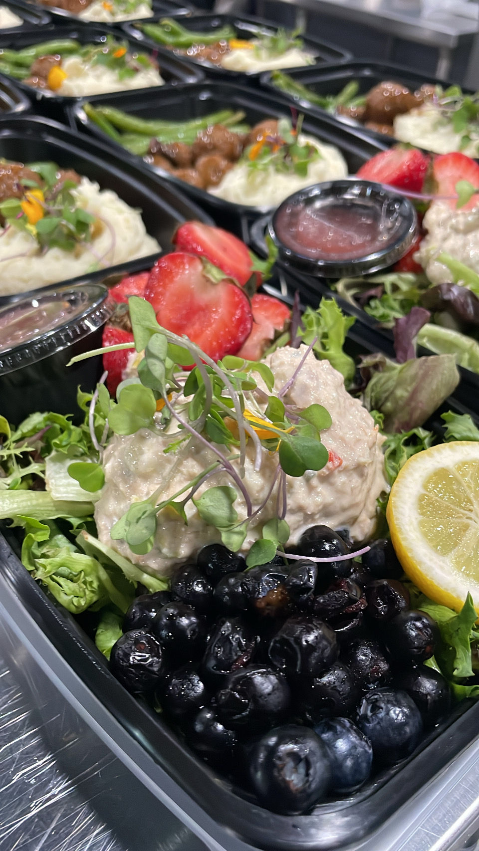 Arranged Food and Objects