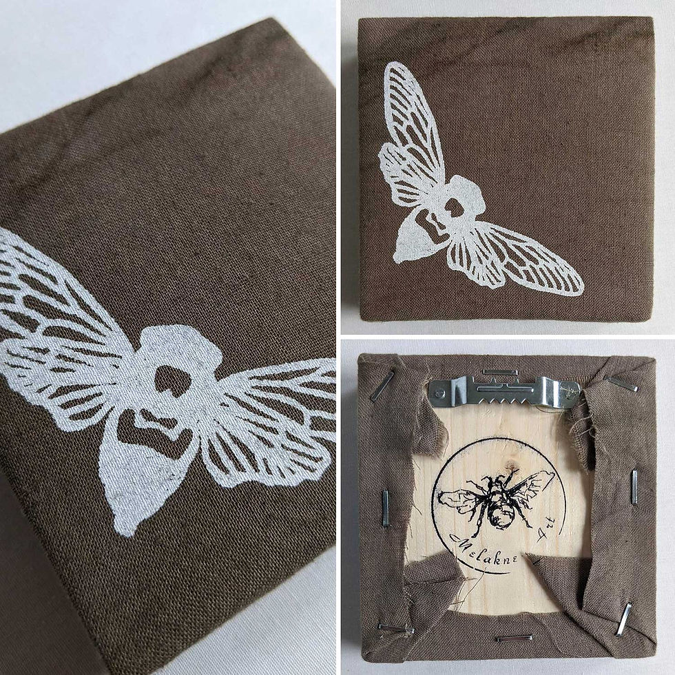 $12.00 "Simply Cicada" 3.5X3.5 in.