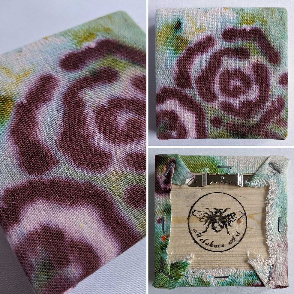 $15.00 "Rippling Roses" 3.5X3.5 in.