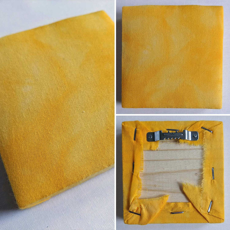 $6.00 "Yellow Accent Panel" 3.5X3.5 in.