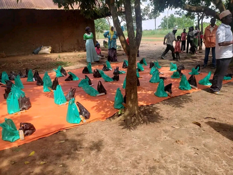 food packadge outreach at karam charity uganda