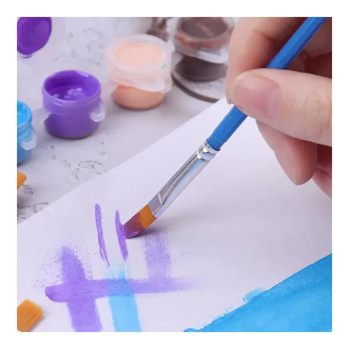 Miniatura: Sada syntetických štetcov - Hobbýk™ - ploché alebo kontúrovacie - 6 ks