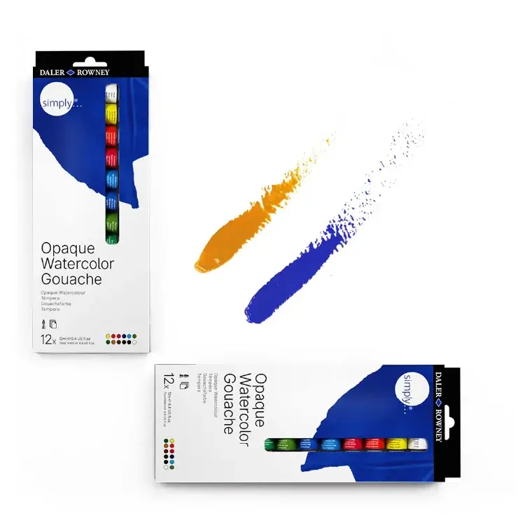 Miniatura: Akvarelové/Gvašové farby Daler-Rowney Simply Gouache