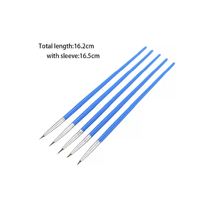 Miniatura: Sada syntetických štetcov - Hobbýk™ - ploché alebo kontúrovacie - 6 ks