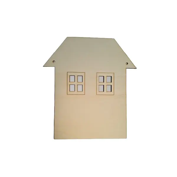 Drevený dom - 30 cm - tabuľka