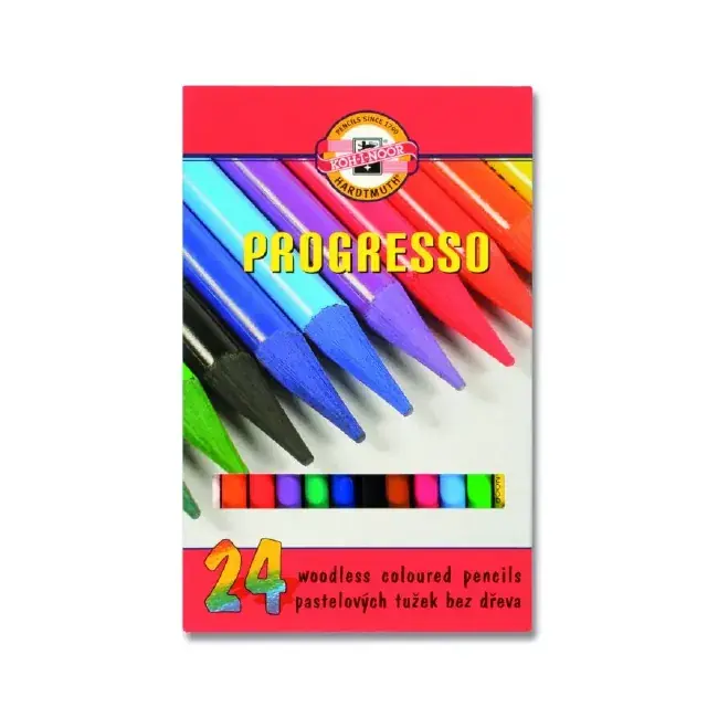 Pastelky v laku - Koh-I-Noor - PROGRESSO - sada 24ks