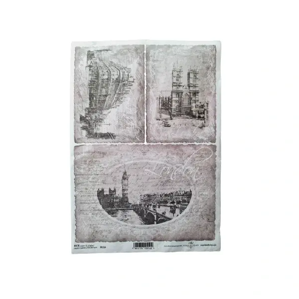 Ryžový papier - A4 - Londýn