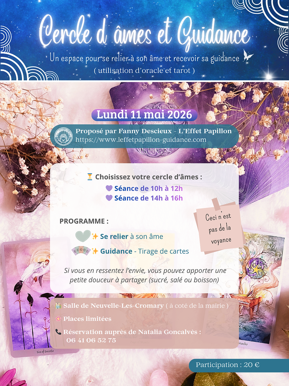 🌿🪷 𝐂𝐞𝐫𝐜𝐥𝐞 𝐝’𝐚̂𝐦𝐞𝐬 & 𝐠𝐮𝐢𝐝𝐚𝐧𝐜𝐞 🪽🌿