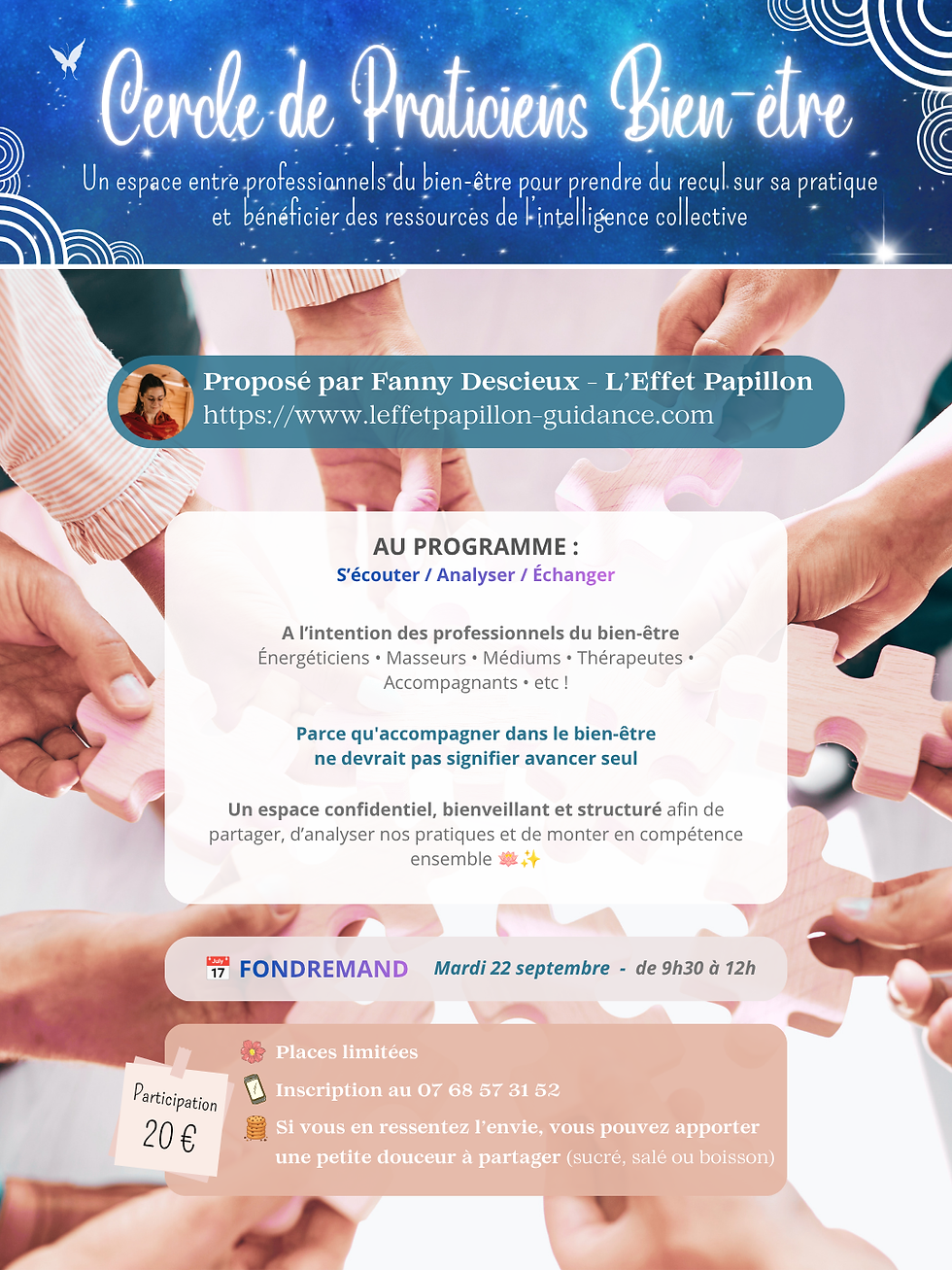  [ 🤝🌱 𝐂𝐞𝐫𝐜𝐥𝐞 𝐝𝐞 𝐩𝐫𝐚𝐭𝐢𝐜𝐢𝐞𝐧𝐬 𝐝𝐮 𝐁𝐢𝐞𝐧-𝐞̂𝐭𝐫𝐞 🌱🤝] 
