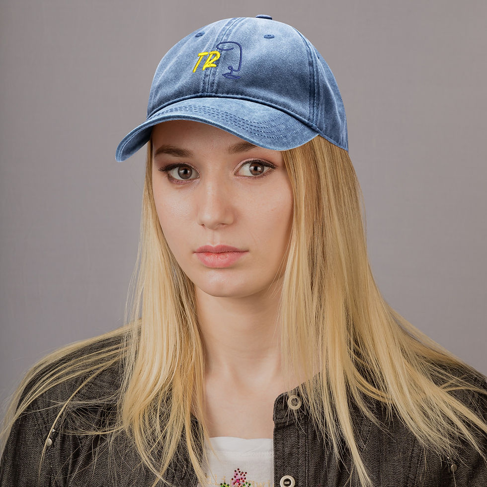 Thumbnail: Culture Embroidered Denim Baseball Caps