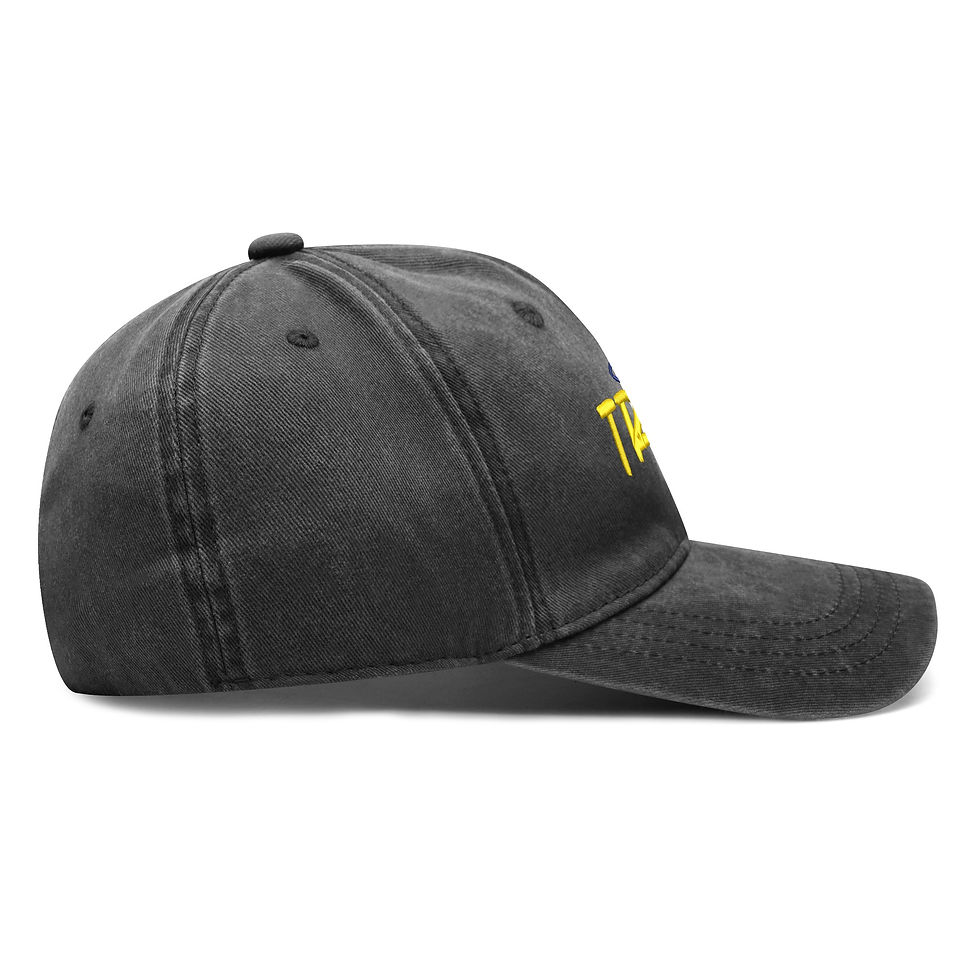 Thumbnail: Culture Embroidered Denim Baseball Caps
