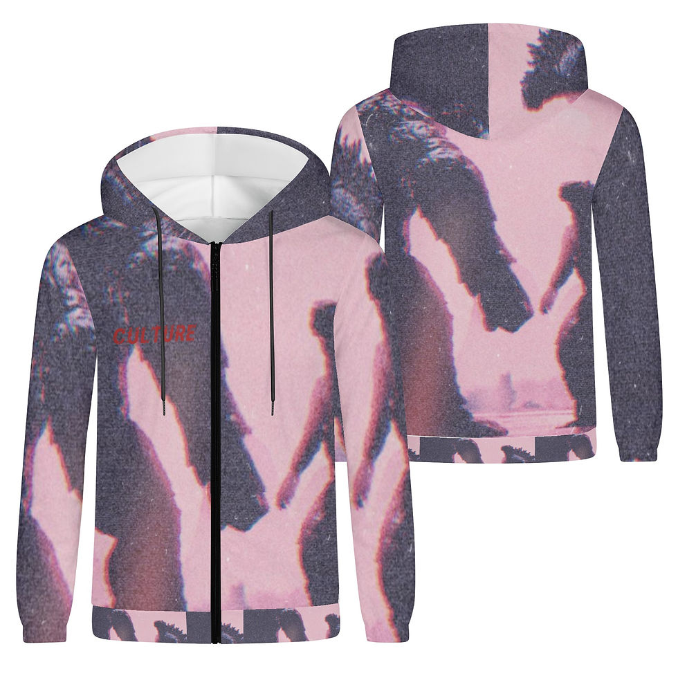 Thumbnail: POETIC CULTURE  Lightweight Zipper Jumper Sweatshirt Hoodie