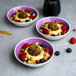 Mango og lime mousse - B