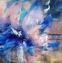 Abstract schilderij Elisabeth Veerbeek