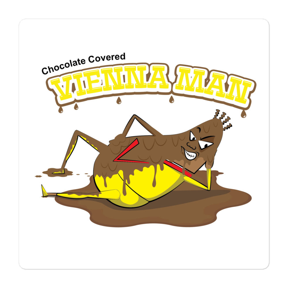 Chocolate Covered Vienna Man Spread Bubble-free stickers