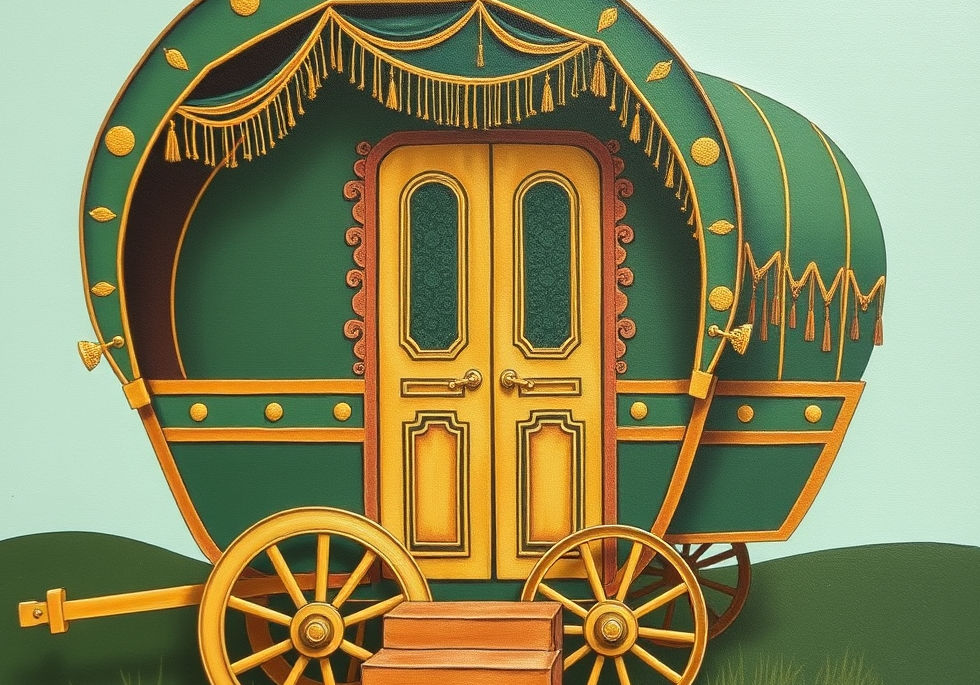 gypsy wagon green and gold in colour.jpg