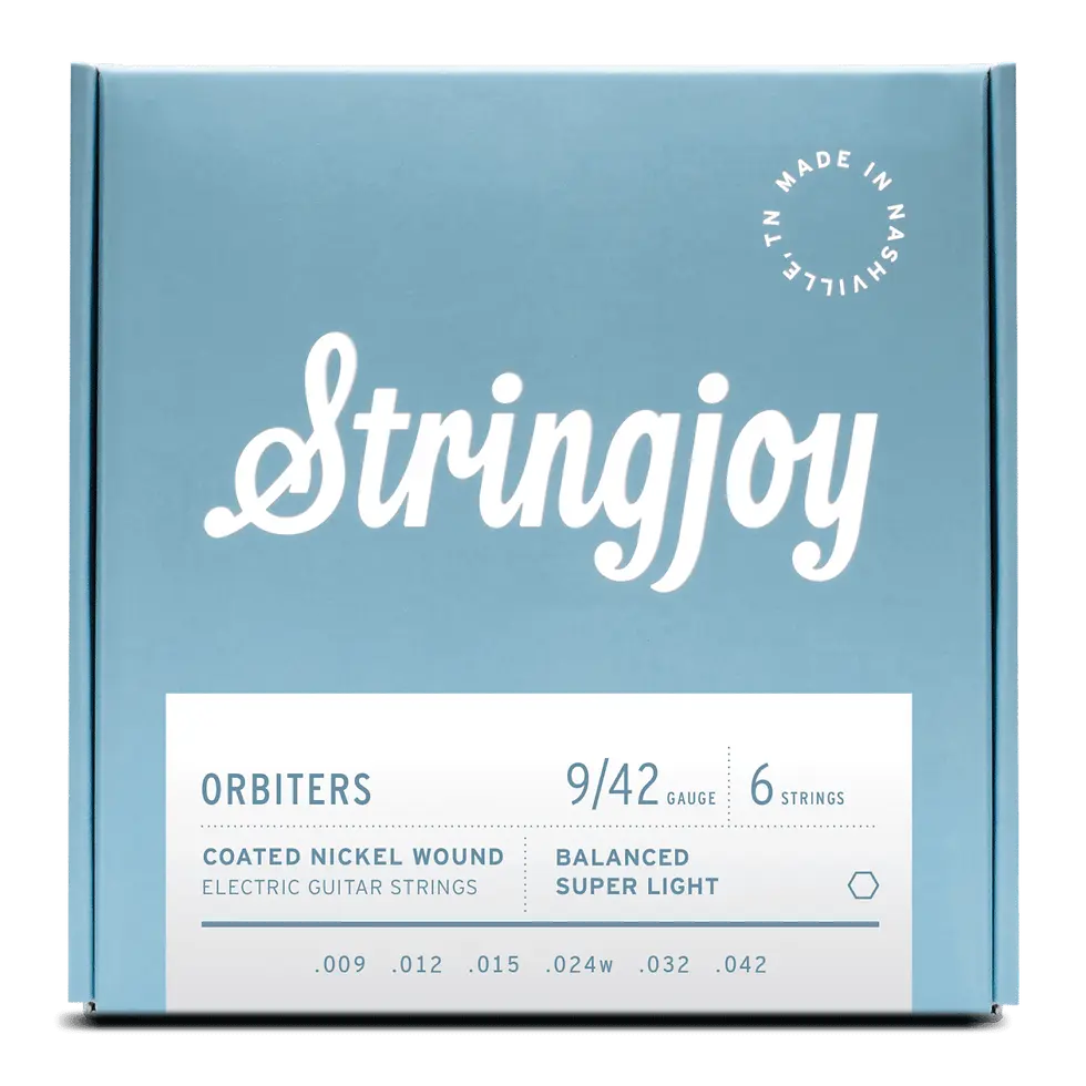 Stringjoy Orbiters (Electric) | Balanced Super Light Gauge (9-42) Coated