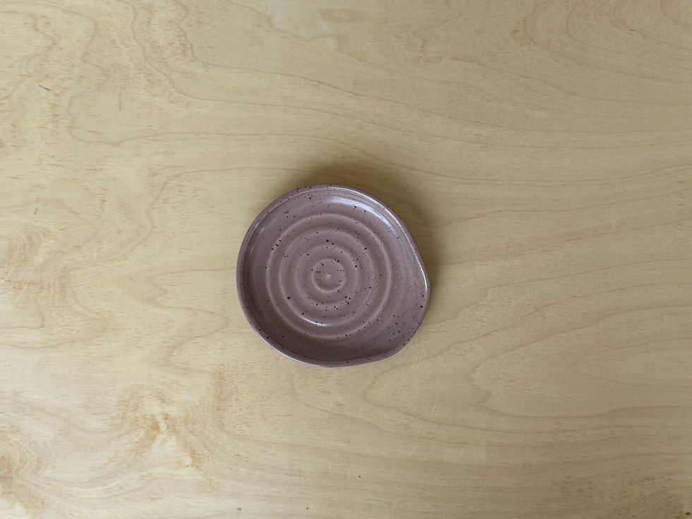 Thumbnail: Speckled Lavendar Mist Spoon Rest #1