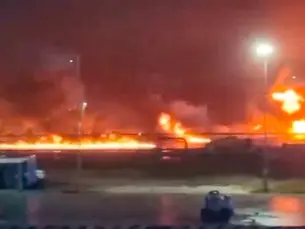 Reportan 5 muertos por incendio en las inmediaciones de Dos Bocas