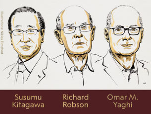 El premio Nobel de Química 2025 fue otorgado a los “arquitectos de las moléculas”: Susumu Kitagawa, Richard Robson y Omar M. Yaghi